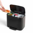 Recycling station with 3 compartments, Brabantia