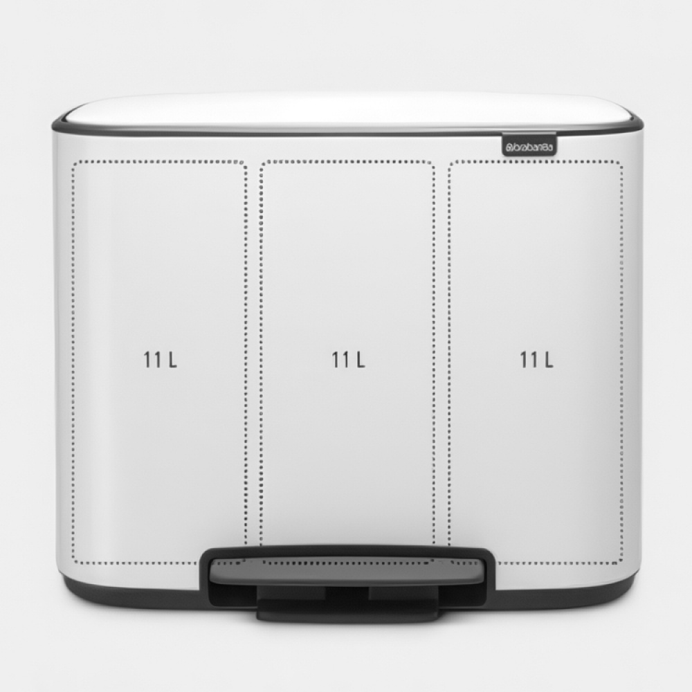 Recycling station with 3 compartments, Brabantia in the group Storage / Cleaning and waste sorting / Waste sorting at SmartaSaker.se (43258)