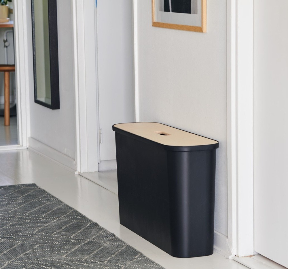 Recycling station with lid, 2 inserts, SMARTSTORE COLLECT, 46 L, 21,5 x 72 x H 42 cm in the group Storage / Cleaning and waste sorting / Waste sorting at SmartaSaker.se (43259)