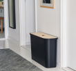 Recycling station with lid, 2 inserts, SMARTSTORE COLLECT, 46 L, 21,5 x 72 x H 42 cm