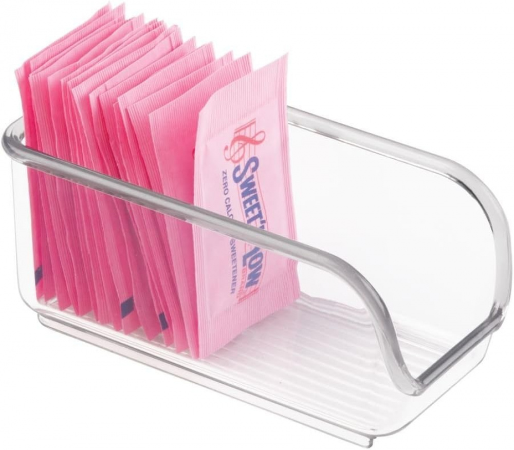 Sugar Sachet Holde, LINUS MINI ORGANIZER, 11,4 x 5,7 x H 5,1 cm, Transparent in the group Storage / Kitchen storage / Kitchen cabinet organizers at SmartaSaker.se (43260)