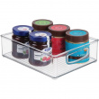 Storage box with handle, Low, Short, LINUS CABINET BIN, 25,4 x 20,3 x H 7,6 cm, Transparent Storage box with handle, Low, Short, LINUS CABINET BIN, 25,4 x 20,3 x H 7,6 cm, Transparent