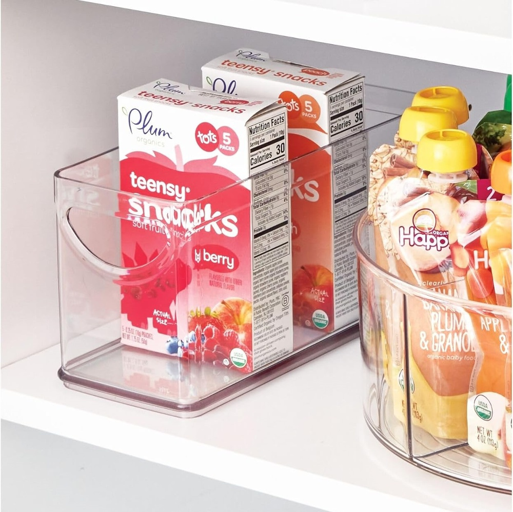 Storage Box in clear plastic, RPET CABINET BIN, 25,4 x 10,8 x H 12,7 cm, Transparent in the group Storage / Kitchen storage / Storage bins and jars at SmartaSaker.se (43266)