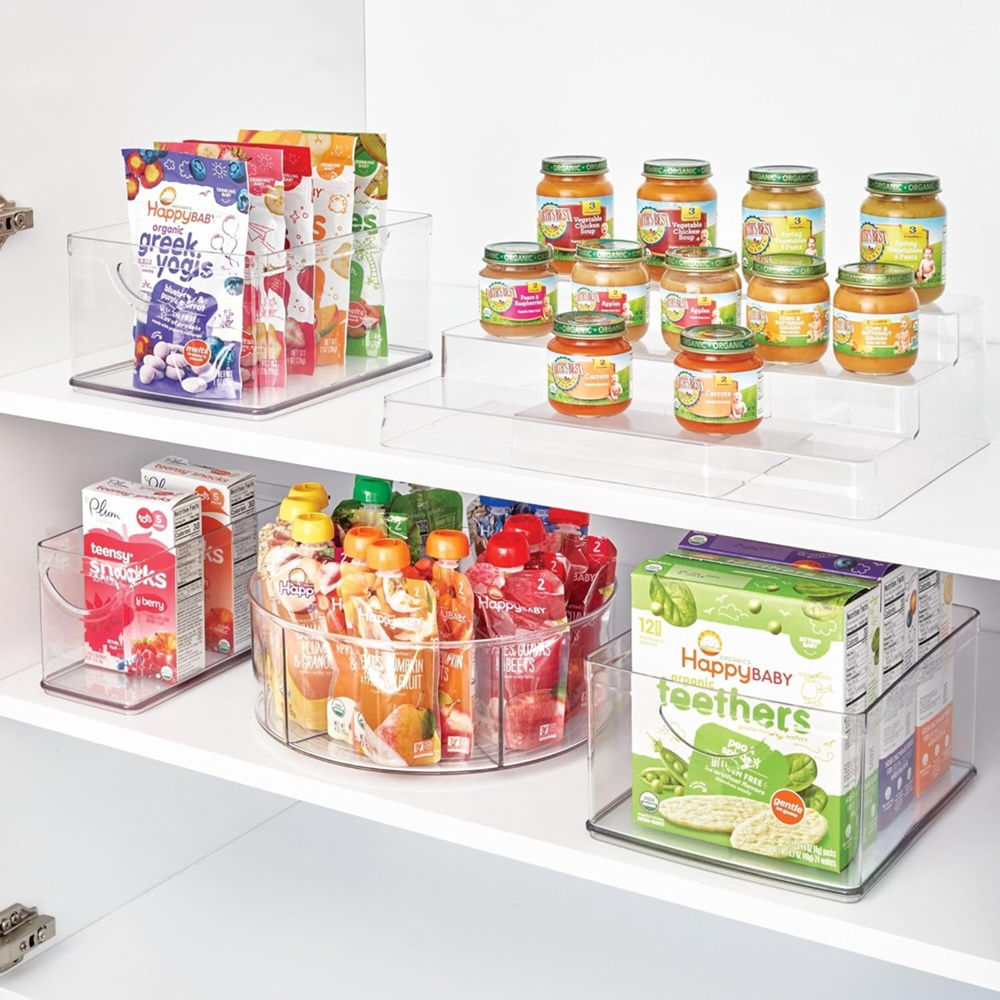 Storage Box in clear plastic, RPET CABINET BIN, 25,4 x 10,8 x H 12,7 cm, Transparent in the group Storage / Kitchen storage / Storage bins and jars at SmartaSaker.se (43266)