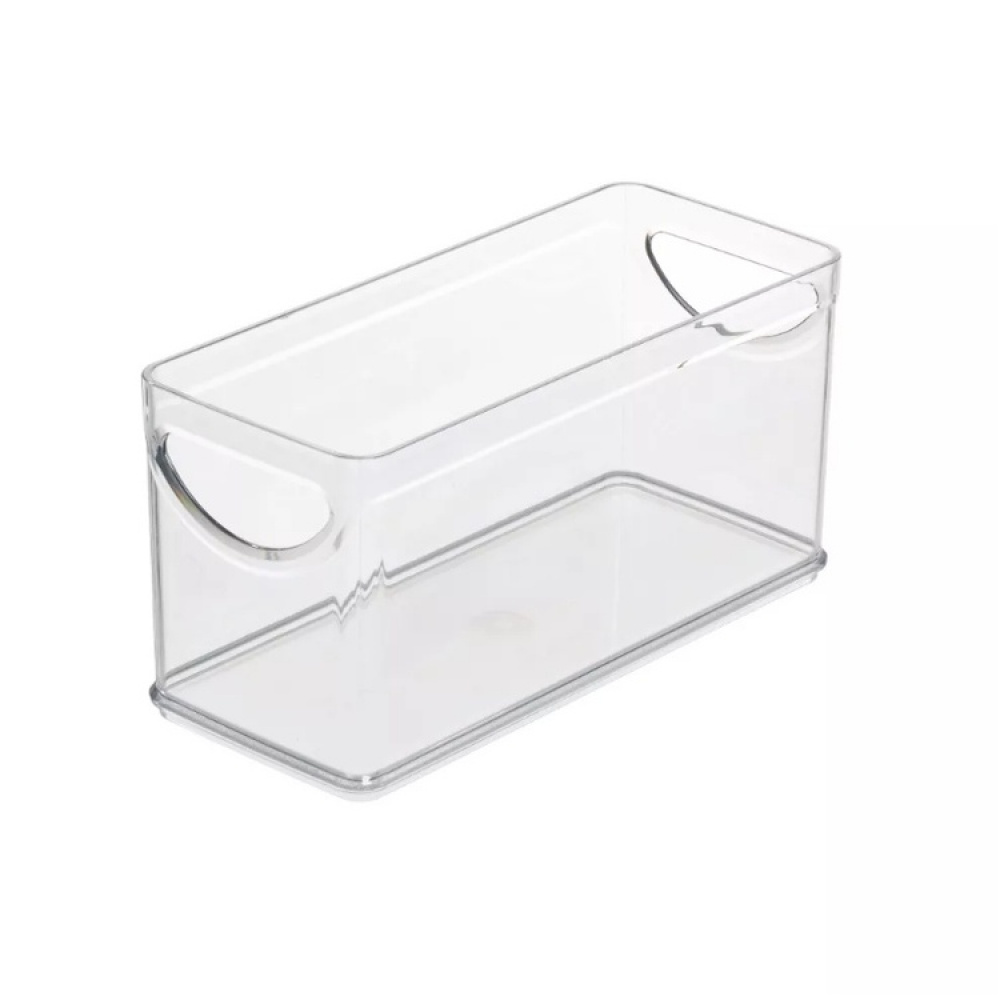 Storage Box in clear plastic, RPET CABINET BIN, 25,4 x 10,8 x H 12,7 cm, Transparent in the group Storage / Kitchen storage / Storage jars at SmartaSaker.se (43266)