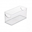 Storage Box in clear plastic, RPET CABINET BIN, 25,4 x 10,8 x H 12,7 cm, Transparent