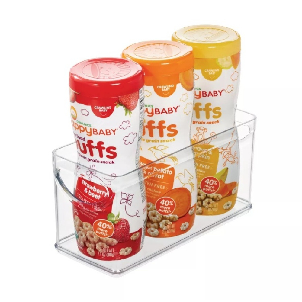 Storage Box in clear plastic, RPET CABINET BIN, 25,4 x 10,8 x H 12,7 cm, Transparent in the group Storage / Kitchen storage / Storage jars at SmartaSaker.se (43266)