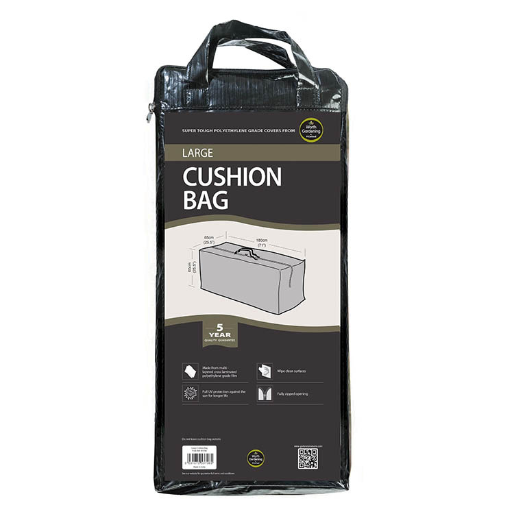 Cushion storage bag, Large, 180 × 65 × H 65 cm, Black in the group Storage / Storage room and garage / Storage bags at SmartaSaker.se (43277)