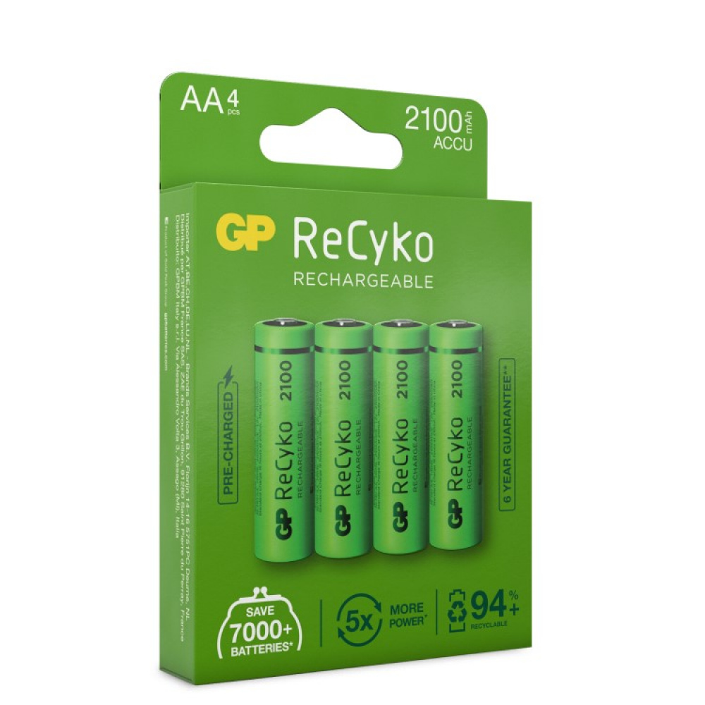 Chargeable AA batteries, 4-pack in the group / Batteries at SmartaSaker.se (lima-487884)